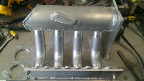 sheet metal intake manifold entirely by hand part 2|4 cylinder custom intake manifolds.